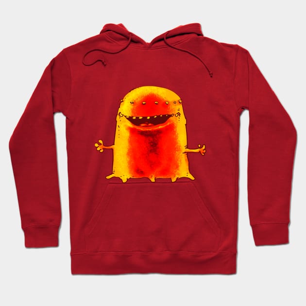 funny weird alien cartoon Hoodie by anticute